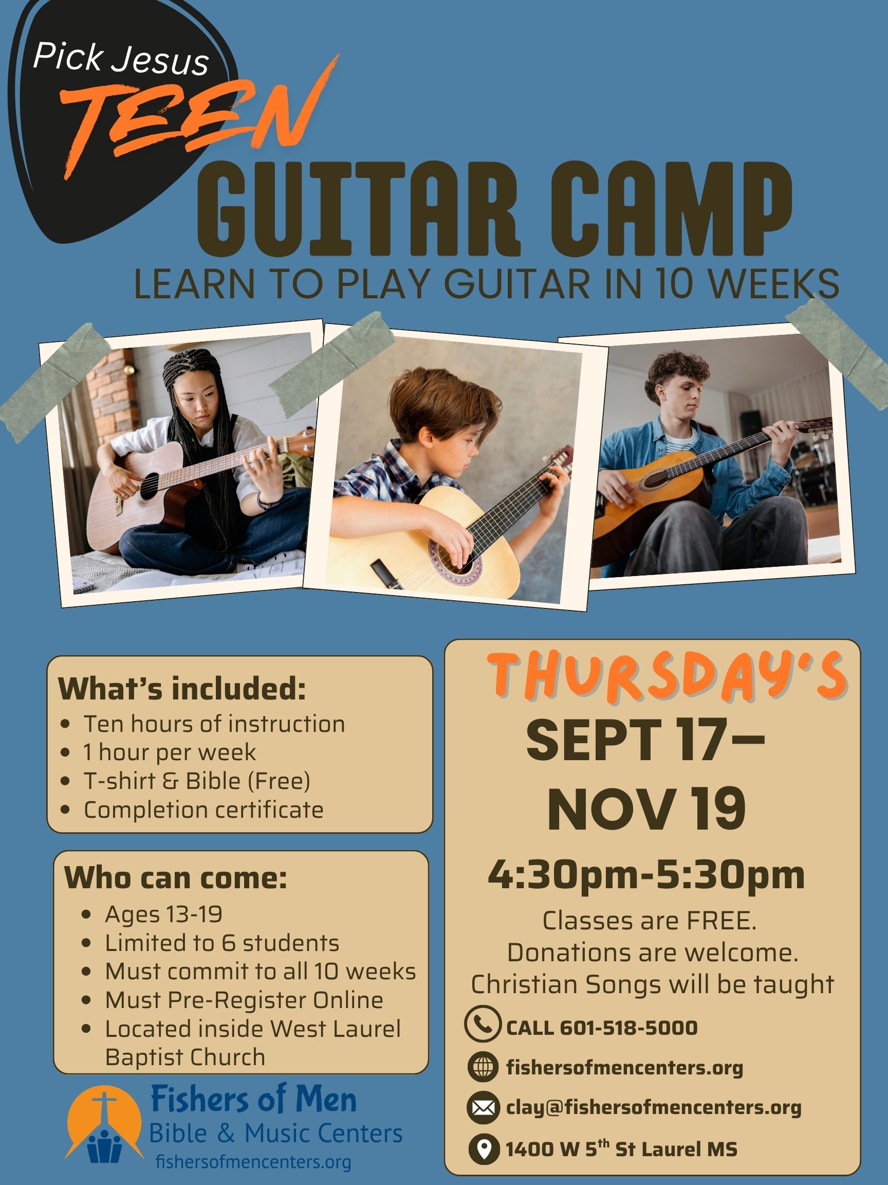 Teen Guitar Camp